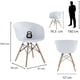 thumbnail image 3 of Set de 4 Sillas FRATELLO MUEBLES Sartré Comedor Oficina Color Blanco, 3 of 8