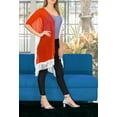 thumbnail image 5 of HAPPY BAY Women's Chiffon Summer Beach Open Front Boyfriend Beachwear Duster Kimono Cardigan 1X-2X Oatmeal_AB768, 5 of 5