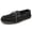 Black, variant on Minnetonka Men's Sheepskin Hardsole Moccasin Slippers 10 W Tan