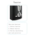 thumbnail image 3 of 2 Slice Stainless Steel Toaster with Wide Slots&Drop-Down Crumb Tray, Quick Even Toasting 6 Browning Settings,Compact Kitchen Appliance for Bread Bagels,Perfect for Breakfast Home Apartment Dorm, 3 of 8