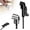 black, variant on NCQ 105 Degree Right Angle Drill Adapter - 1/4'' Hex Shank Extension for Screwdriver Drill (Long)