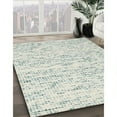 thumbnail image 3 of Ahgly Company Machine Washable Indoor Square Contemporary Dark Goldray Area Rugs, 7' Square, 3 of 7