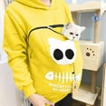 Sweatshirts for Women Women's Cat Print Pullover Hoody Fun Design