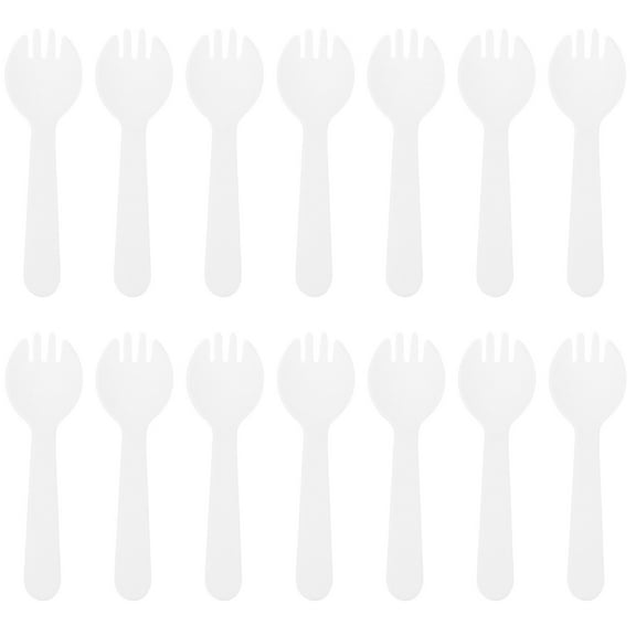Raindrops 100Pcs Plastic Party Ice Cream Spoon Thickened Cake Spork