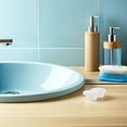 thumbnail image 2 of Raindrops 5-Pack White Silicone Bath Drain Covers Tub Overflow Water Stopper Hole Plugs, 2 of 7