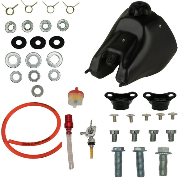 Gas Tank with Gas Cap & Petcock for Honda CRF70 CRF80 CRF100 SR150R Pit Bike