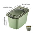 thumbnail image 2 of Rice Pail Food Storage Box Storage Package Rice Cylinder Sealed Storage Rice Box Household Metering Container  White, 2 of 5