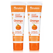 Himalaya Botanique Kids Toothpaste with Xylitol, Orange Flavor, 4 oz, 2 Pack