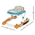 thumbnail image 5 of Dream On Me Go-Getter Baby Walker and Walk Behind Walker, Adjustable Seat Height, Comfortable Padded Seat, Easy to Fold, Pack and Store, Detachable Fun Tray, Orange Walker Orange, 5 of 13
