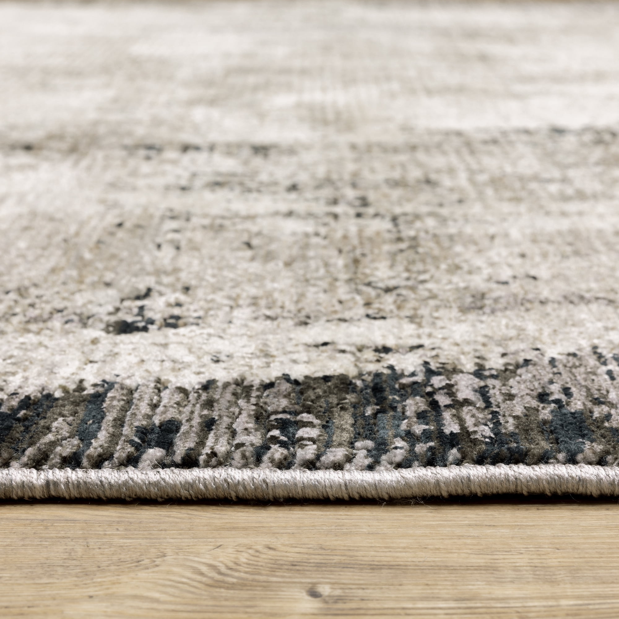 Style Haven Nelson Industrial Abstract Grey/ Ivory Indoor Area Rug 6 7 x 9 6 - Rectangle