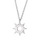 thumbnail image 1 of Collar de sol con colgante de sol de plata de ley con cadena de acero inoxidable 22+2, regalo para hombres y mujeres, 1 of 5
