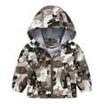 thumbnail image 2 of Antinious Kids Outerwear Jackets Coats Jackets for Kids 4-13 Years Camouflage Print Hooded Long Sleeve Jacket for Boys and Girls, 2 of 5