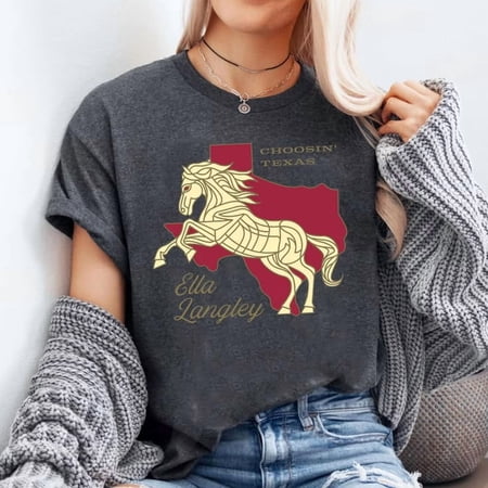 Music T-shirt Choosin' Texas T-Shirt – Ella Langley Sizes S-5XL