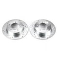 thumbnail image 2 of Power Stop Rear Pair of Drilled and Slotted Brake Rotors JBR519XPR Fits 1990 Mitsubishi Eclipse, 2 of 4