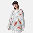 thumbnail image 3 of Lsque Koi Fish Corals,Spring Summer Pattern UPF 50+ Lightweight Sun Protection Men's Women's Long Sleeve Shirt, Hoodie Performance -Small, 3 of 7