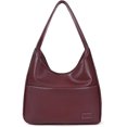 thumbnail image 2 of Bolso Mano Retro para Mujer Bolso Informal Suave para Las Axilas Bolso para Otoño E Invierno (rojo), 2 of 7