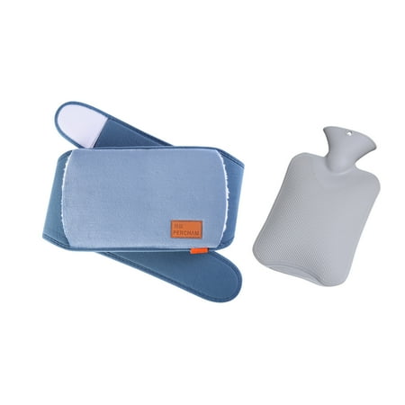 

yievot Belt + Gray Hot Water Bottle Belt Set Rubber Hot Water Bottle To Relieve Pain And Warmth