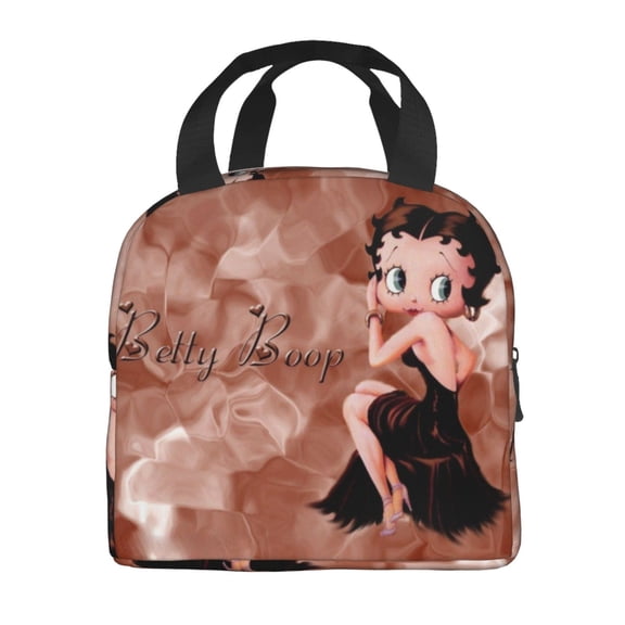 Betty Boop Insulated Lunch Bags Reusable Lunch Box, Cooler Lunch Bag Waterproof Lunch Tote For Picnic Office Work Travel Camping Gifts