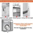 thumbnail image 5 of Vallaes Type 86 Waterproof Wall Electrical Socket Cover, Waterproof Power Socket, Self-Adhesive Socket Switch Cover, 10.8x7.5x12.3cm, for Bathroom and Kitchen Socket, 5 of 5