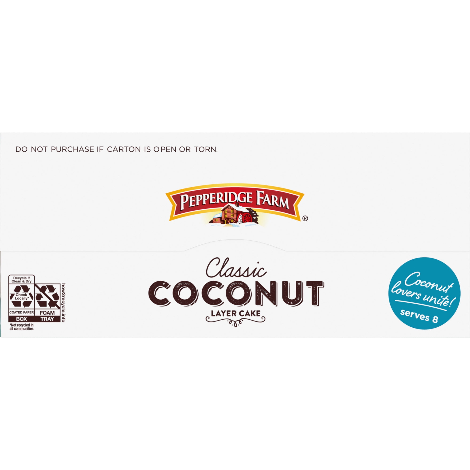 Pepperidge Farm Frozen Coconut Layer Cake, 19.6 oz. Box