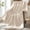 Beige, variant on Forest Green Satin Throw Blanket - 90 x 90 Inches, Cooling Packable Lightweight Satin Blanket, Soft & Cozy Silky Throw Blanket for Couch Sofa Bed Outdoor Travel