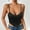 Black, variant on Women’s Crop Tops Sexy V Neck Spaghetti Strap Sleeveless Crop Bustier Slim Fit Going Out Party Club Crop Camis Tops