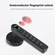 thumbnail image 4 of Cerradura de perillas de puerta compatible con Bluetooth con cerradura de manija de palanca de 2 llaves para apartamento, 4 of 9