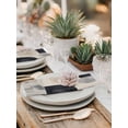 thumbnail image 6 of Hokiten Kitchen Dinner Napkins Set of 4 Modern Grey Beige Cloth Napkins Reusable Washable Table Napkins for Weddings Cocktail Parties Holiday Table Decor 20x20 Inch, 6 of 8