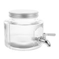 thumbnail image 3 of Dispensador de bebidas de vidrio, contenedor de agua para refrigerador, dispensador de jugo, té, limonada de gran capacidad, grifo de almacenamiento para uso en fiestas en el hogar, 3 of 8