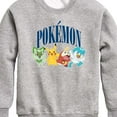 thumbnail image 3 of Pokémon - Pikachu And Friends Collegiate - Youth Crew Fleece Sweatshirt, 3 of 5