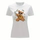 thumbnail image 3 of Playera Blusa de Oso Millonario con Dólares Dinero Ropa De Mujer Color Blanco Talla Mediana Marca Emil SaEs, 3 of 4