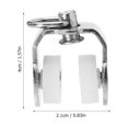 thumbnail image 2 of HLONK 20Pcs Curtain Rail Pulleys Curtain Rollers Metal Curtain Track Sliding Wheels, 2 of 6