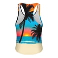 thumbnail image 4 of Youth Men Tank Tops Tank Top for Men Hawaiian Tropical Print Summer Casual Workout Vest Crewneck Sleeveless Loose Shirts Lightweight Comfy Blouse Quick Dry Gym Tank Top for Men, 4 of 4