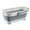 Grey, variant on RXIRUCGD Large Mop Bucket Bucket 4.2Gallon17L With Handle For House Cleaning Space Saving Outdoor Multiuse Foldable Water Pail For Camping