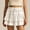 White, variant on FRSASU Flowy Shorts for Women Boho Ruffled Tiered Skorts Casual High Waist Mini Skirts Tennis Golf Comfy Shorts White XL
