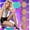050-4pairs Black - 4 Styles, variant on 4pairs Women's High Waist Black Fishnet Pantyhose, 4 Mesh Sizes Small Medium Large Extra Large, Breathable Stretch Hollow Out Tights, Comfortable Fishnet Leggings For Everyday Party Rave