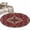 Red, variant on Small Round Rug 3Ft Washable Non-Slip, Country Boho Circle Area Rugs for Living Room Bedroom, Farmhouse Ethnic Abstract Nation Aesthetic Indoor Floor Mats Carpet Runner for Home Decor