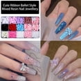 thumbnail image 2 of ROZYARD Sweet Bowknot Nail Charms Cute 3D Bow Nails Art Charms Pearl Beads Flower Charms, 2 of 16