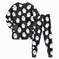 thumbnail image 4 of TOWED22 Toddler Halloween Pajamas Boys Girls Baby Pumpkin Ghost Graphic Pjs Sets Kids Snug fit 2pcs Long-Sleeve Sleepwear, 4 of 9
