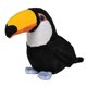 thumbnail image 1 of Árbol de vida silvestre de 6 pulgadas Toco Toucan peluche animal de felpa colección de amigos de animales de zoológico Wildlife Tree 792405093960, 1 of 1