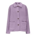 thumbnail image 5 of Fleece Jackets for Women Button Down Long Sleeve Comfortable Warm Fleece Jacket Women'S Fall Jackets Winter Fleece Jacket Women, 5 of 6