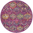 thumbnail image 5 of SAFAVIEH Madison Britton Geometric Floral Area Rug, Fuchsia/Blue, 5'1" x 7'6", 5 of 10