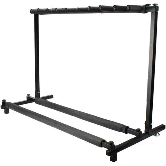 QXDRAGON Universal Guitar Stand Folding Multi-Guitar Display Rack for 9 Guitars/Basses/Acoustics