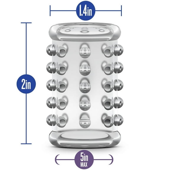 Eden Soft Tickler Stretch Sleeve Penis Ring, Clear