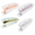 thumbnail image 2 of Fufafayo under $5 4Pcs Transparent Stapler, Transparent Stapler, Stylish Binding Machine, High End Office Supplies, Student Bookbinding Tool, Efficient Document Organizer, Compact Portable Design, 2 of 9