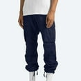 thumbnail image 5 of Brnmxoke Sweatpants for Men Big and Tall Street Jogger Cargo Pants for Men Drawstring Elastic Waist Baggy Straight Fit Athletic Pants for Workout Jogging Running with Multi Pockets, 5 of 8