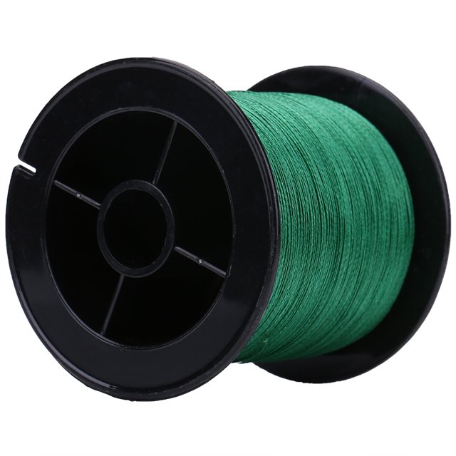 WALFRONT 1pc 300m PE Braided 4 Strands Super Strong Fishing Lines Multi-filament Fish Rope Cord Green ,Fishing Line, 4 Strands Fish Line