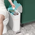 thumbnail image 1 of Bote de basura con sensor para baño, inodoro, cocina, sala de estar, hogar, con tapa, bote de basura inteligente, 1 of 9