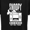 thumbnail image 3 of Peanuts - Snoopy Records - Women's Short Sleeve Graphic T-Shirt, 3 of 6