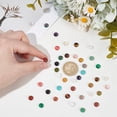 thumbnail image 3 of 40PCS Gemstone Cabochons 20 Styles 8mm Half Round Flatback Cabochons Quartz Tiles Cabochon No Hole Stone Gems for DIY DIY Earring Necklace Bracelet Jewelry Making Home Decor, 3 of 5